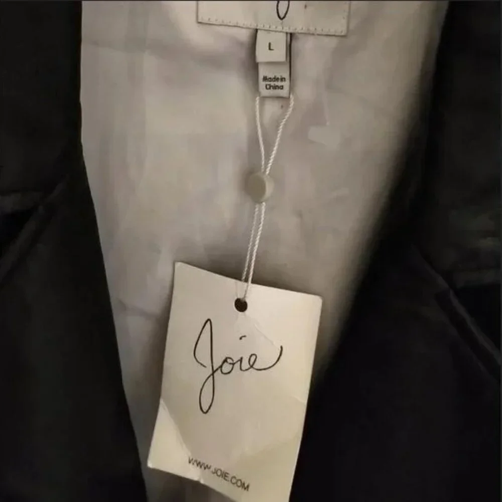 Brand New with Tag Joie Black Leather Jacket Classic and Versatile Style - Picture 15 of 16